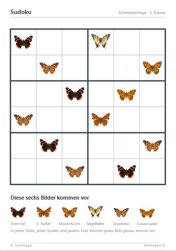 Arbeitsblatt Sudoku